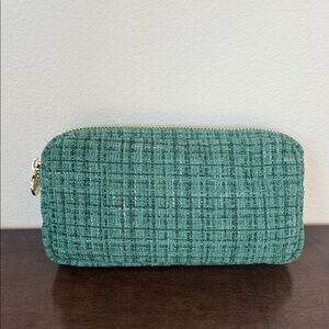 Stoney Clover Lane Green Tweed Small Pouch
